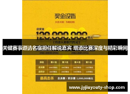 关键赛事邀请名宿担任解说嘉宾 增添比赛深度与精彩瞬间